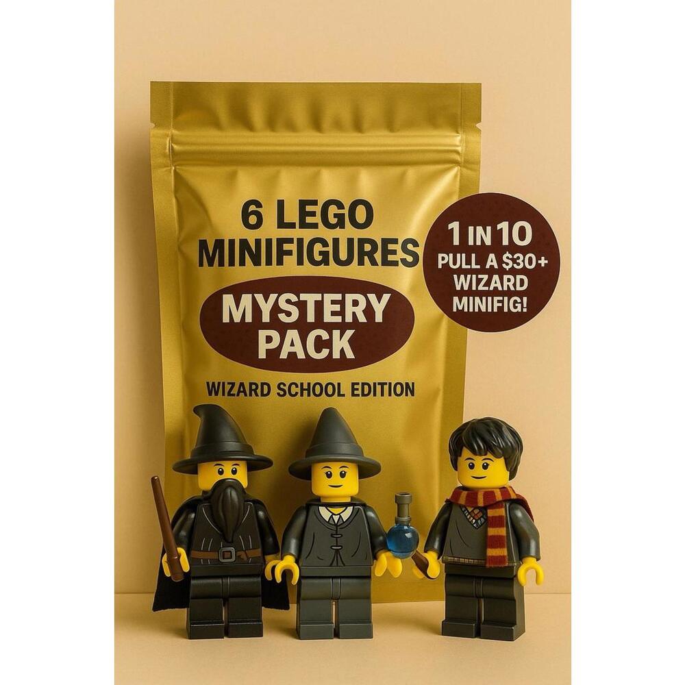 LEGO Harry Potter Minifigure Mystery 6 Pack Lot Wizards Students Magic Random